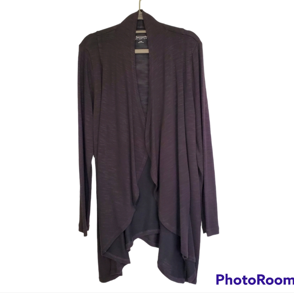 Soft Surroundings Open Drape Front Cardigan Size Large
